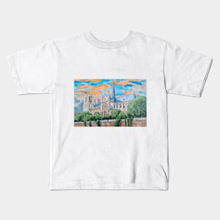 Notre dame cathedral Kids T-Shirt